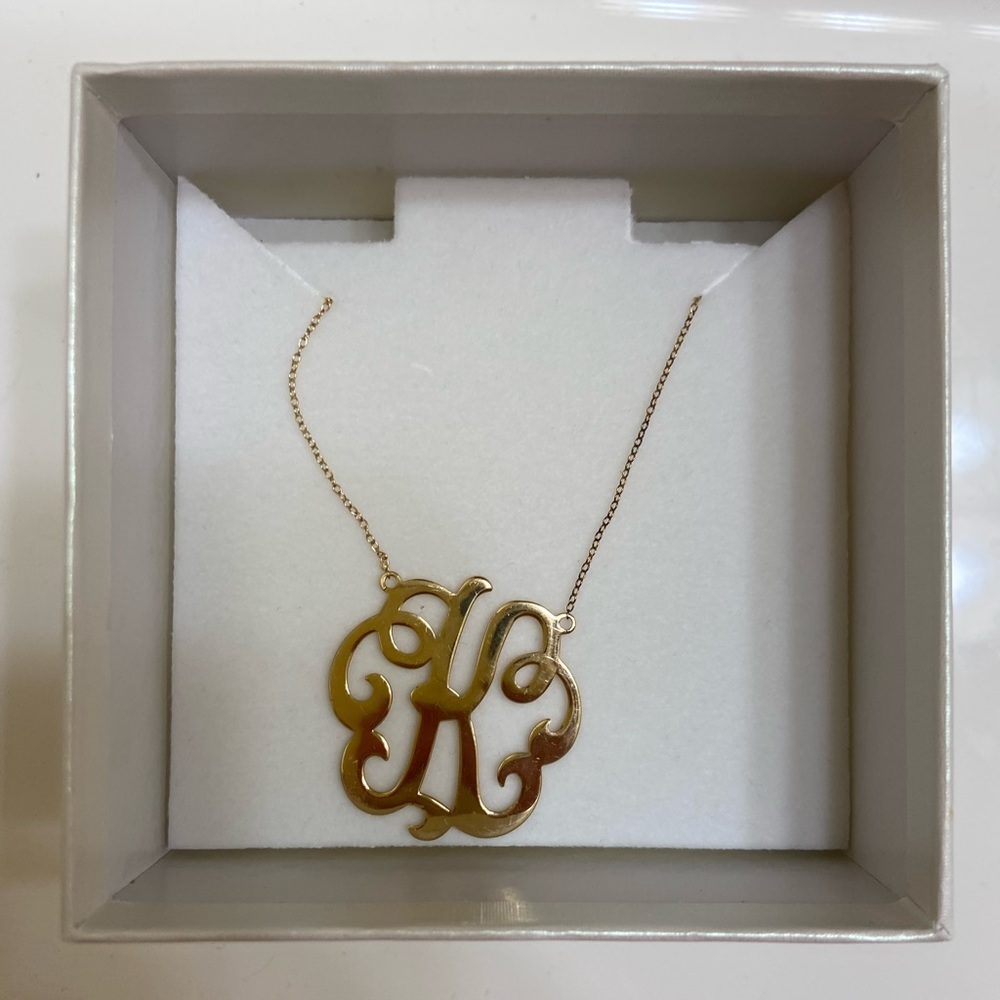 “K” initial necklace